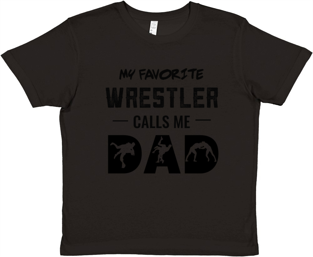 Favorite Wrestler Dad Gifts Premium Kids Crewneck T-shirt