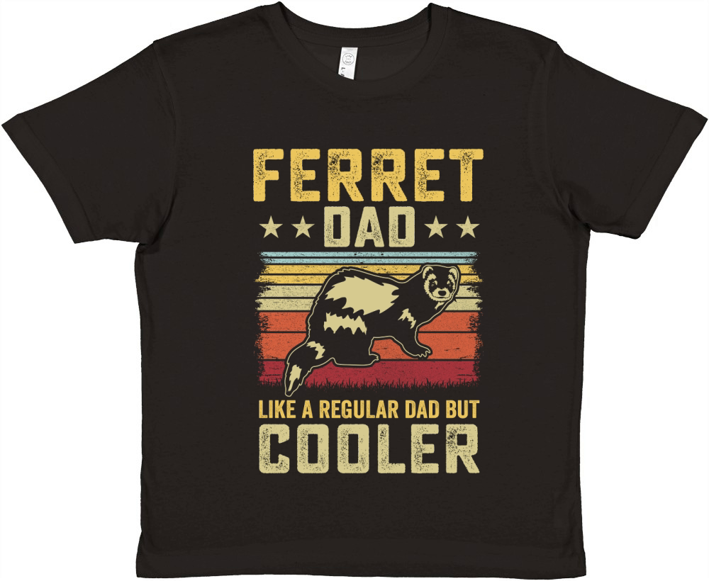 Ferret dad like a regular dad but cooler (8) Premium Kids Crewneck T-shirt