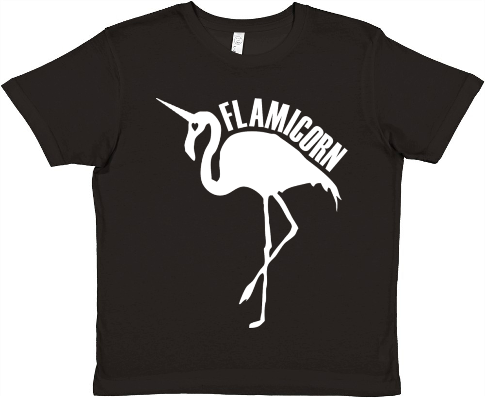 flamingo unicorn hybrid creature hybrids white Premium Kids Crewneck T-shirt