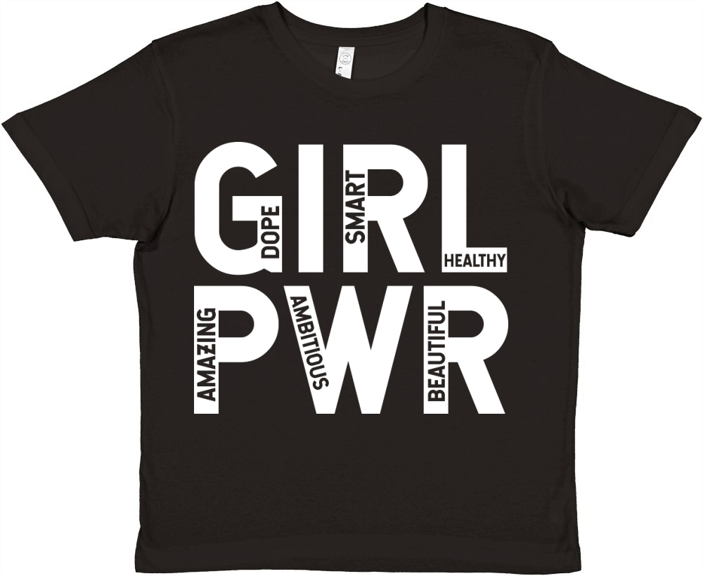 Girl PWR Premium Kids Crewneck T-shirt