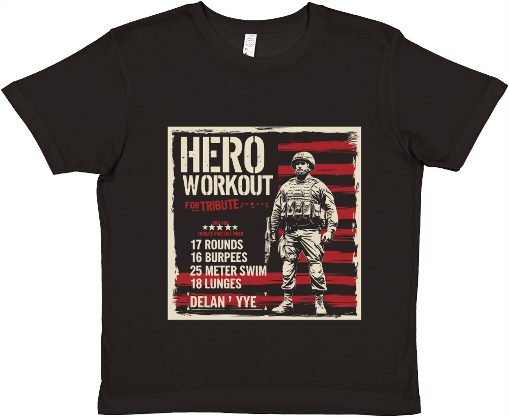 Hero Workout for tribute Premium Kids Crewneck T-shirt