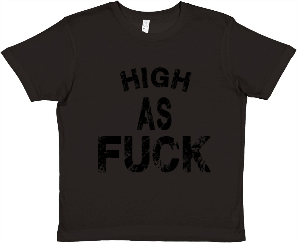 High as Fuck Premium Kids Crewneck T-shirt