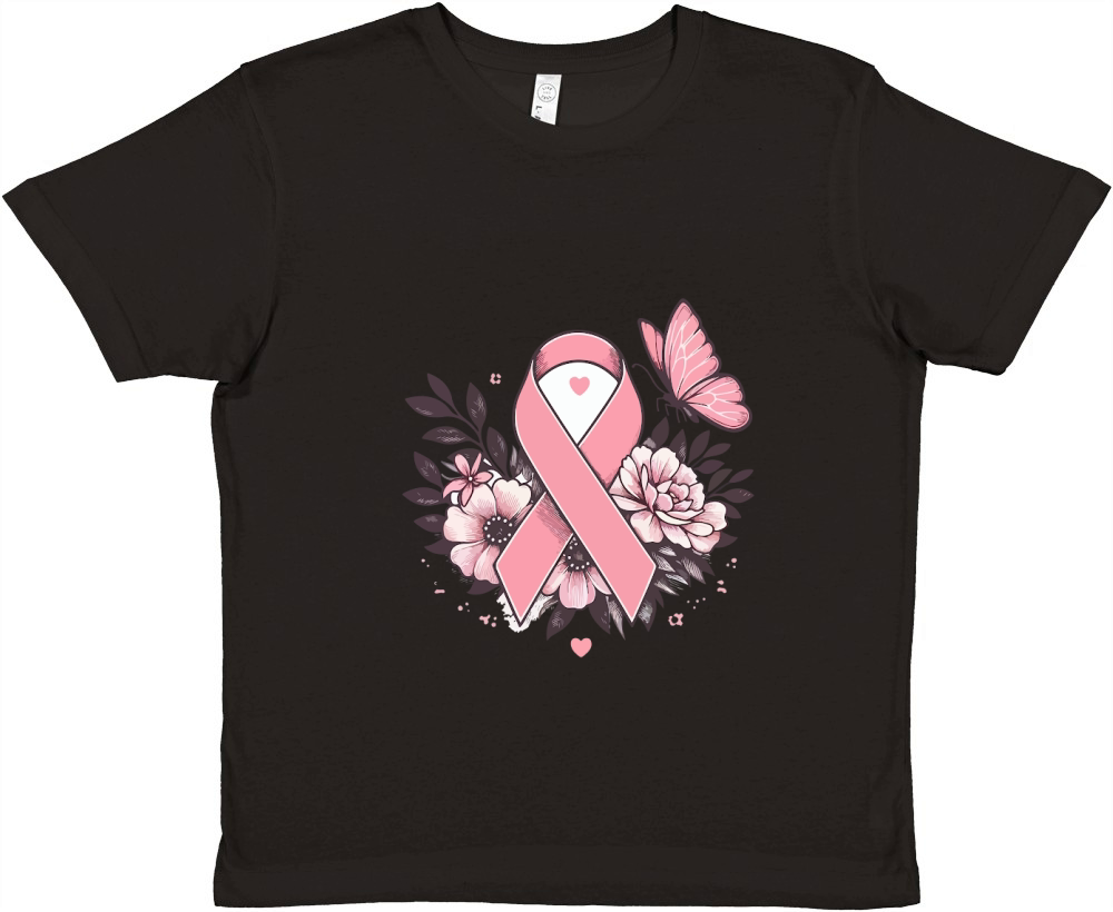 pink ribbon 06 Premium Kids Crewneck T-shirt