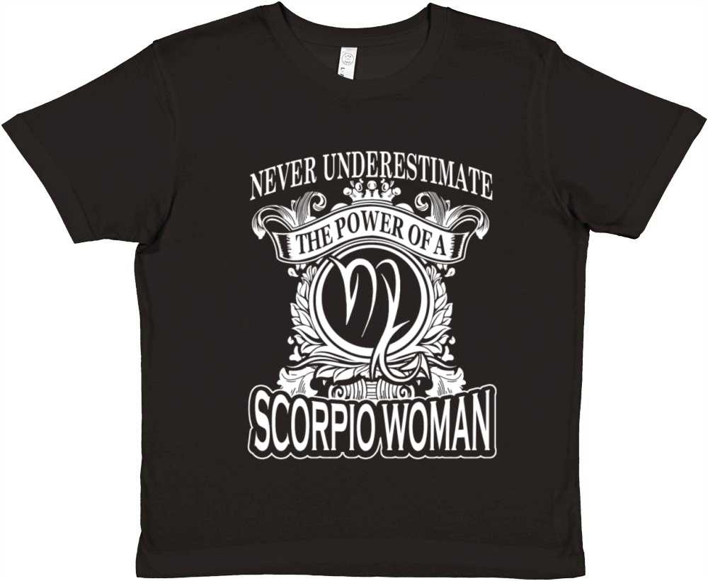Power of a Scorpio woman - Never underestimate Premium Kids Crewneck T-shirt