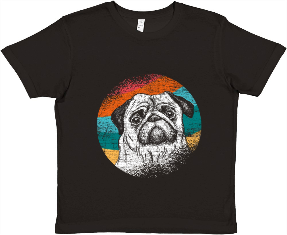 Pug face Premium Kids Crewneck T-shirt