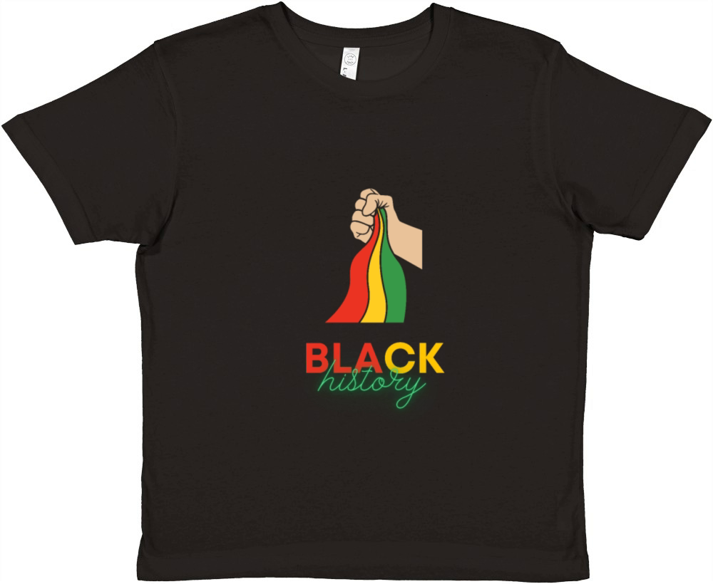Vintage Black History Month Premium Kids Crewneck T-shirt