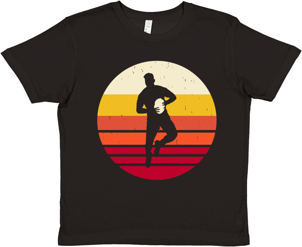Vintage Rugby Player 2 Premium Kids Crewneck T-shirt