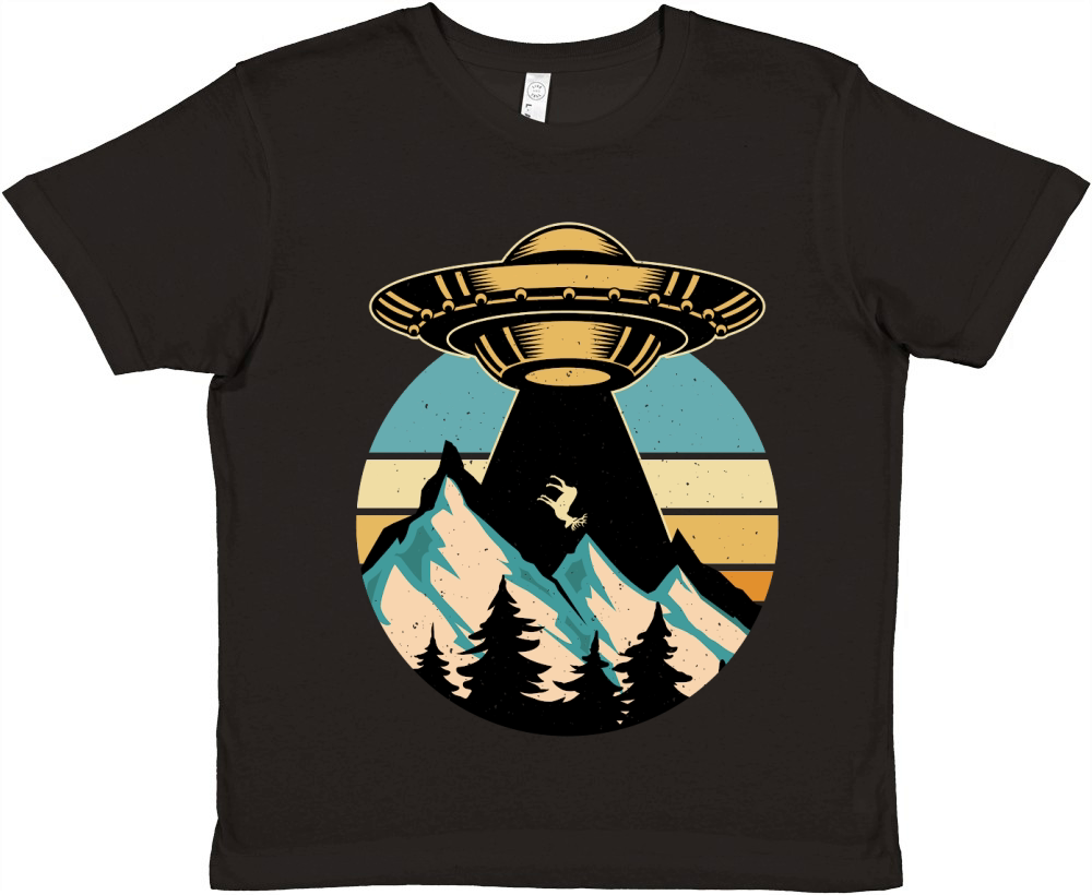 Vintage UFO Alien 28 Premium Kids Crewneck T-shirt
