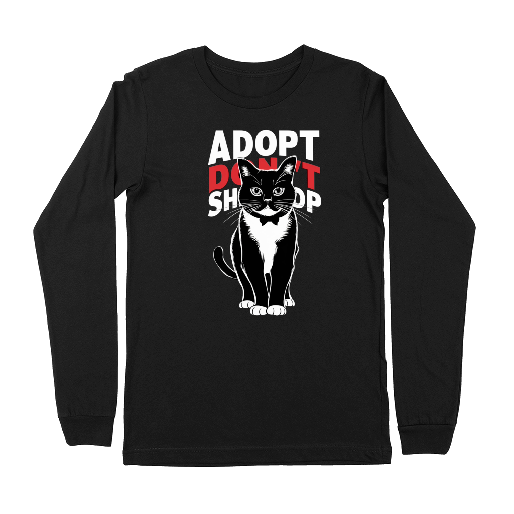 Adopt Dont Shop Cat Premium Long Sleeve
