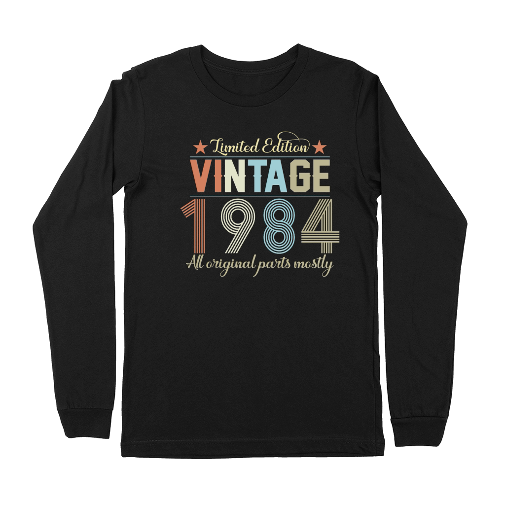 Birthday   Limited Edition Vintage 1984 Premium Long Sleeve