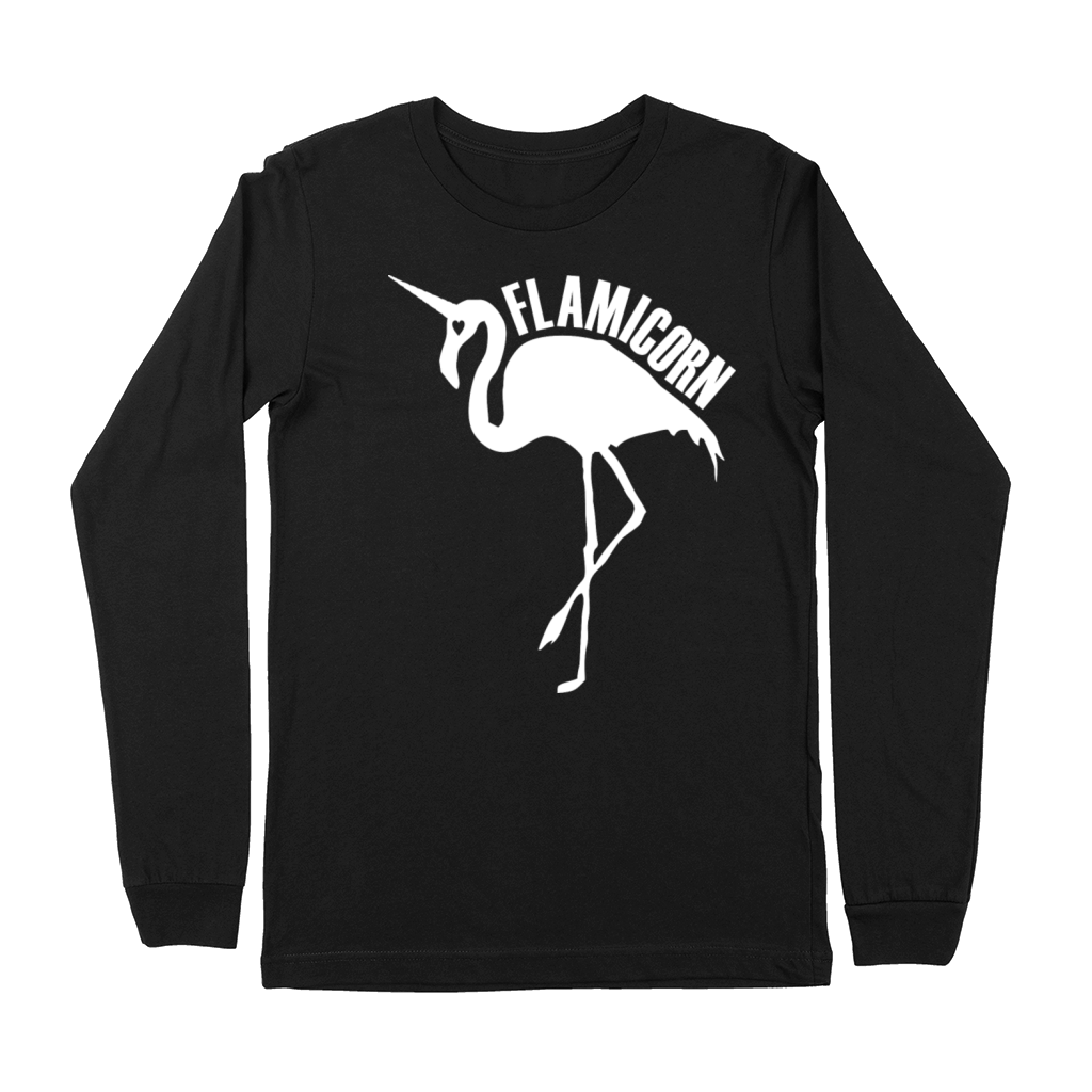 flamingo unicorn hybrid creature hybrids white Premium Long Sleeve