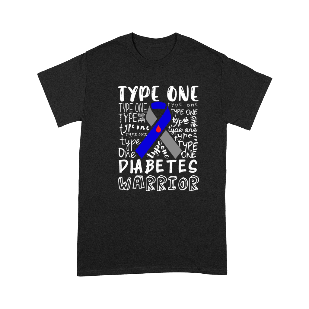 Type 1 Diabetes Awareness Aware T1D Warrior Premium T-shirt