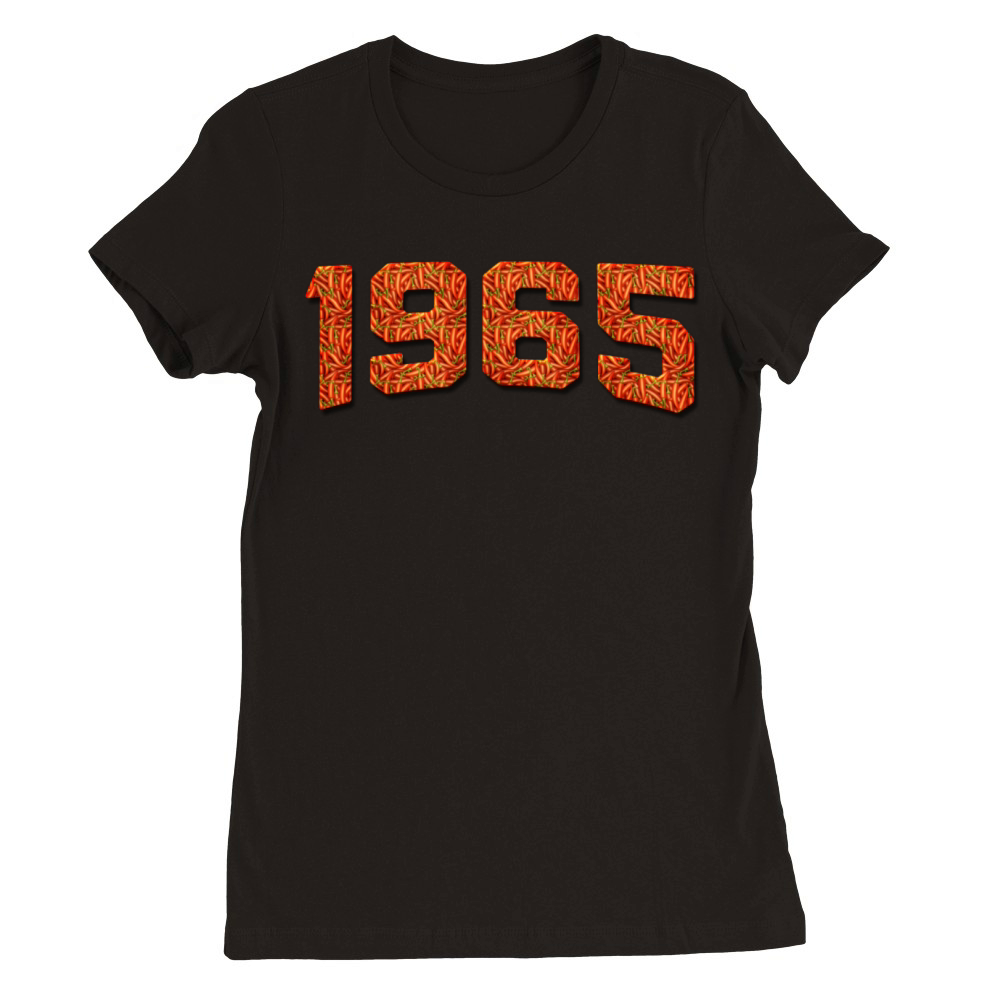 Birthday 1965 Mexican Hot Pepper Vintage Classic Premium Womens Crewneck T-shirt