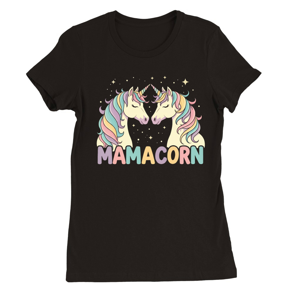 Mamacorn 02 Premium Womens Crewneck T-shirt