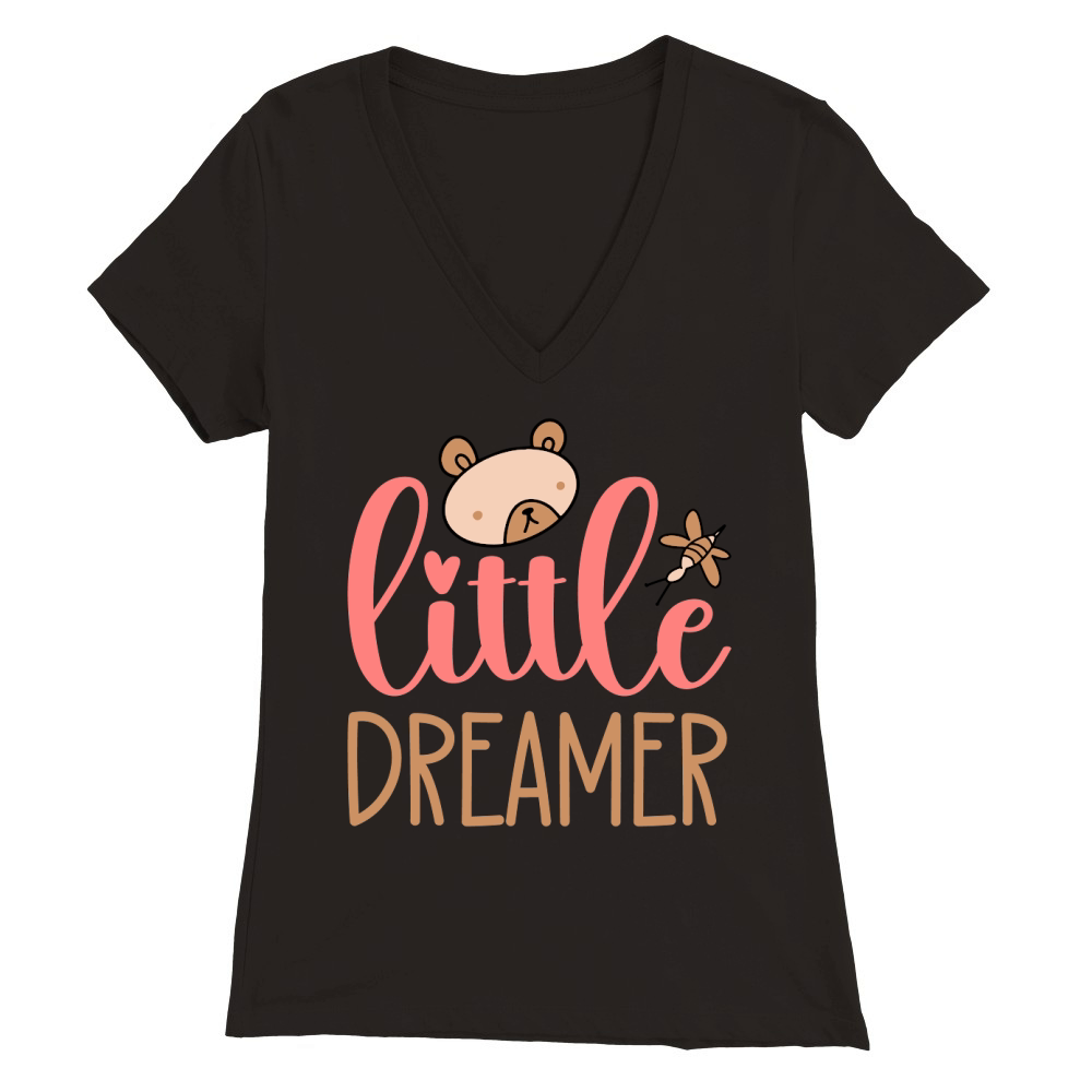 little dreamer Premium Womens V-Neck T-shirt