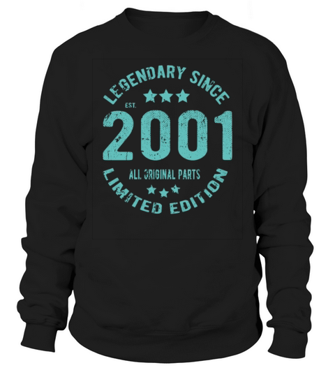 2001 Vintage Birthday Sweatshirt Unisex