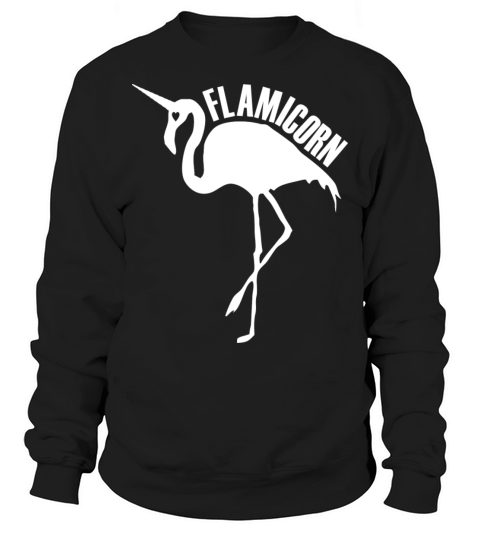 flamingo unicorn hybrid creature hybrids white Sweatshirt Unisex