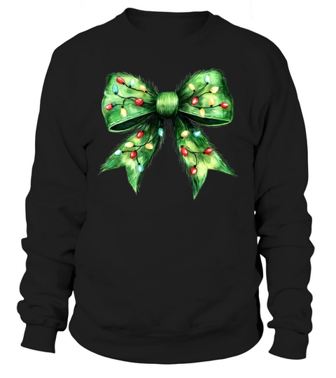 Grinchmas Coquette Bow Green Fur Sweatshirt Unisex