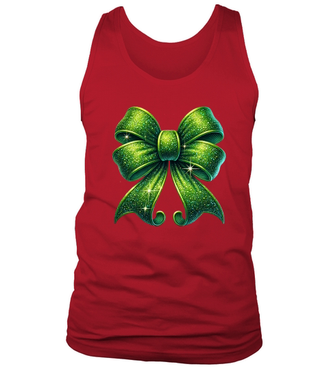Christmas Coquette Bow 9 04 Tank Top Unisex