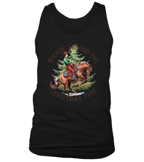 Rocking around the Christmas tree Tank Top Unisex