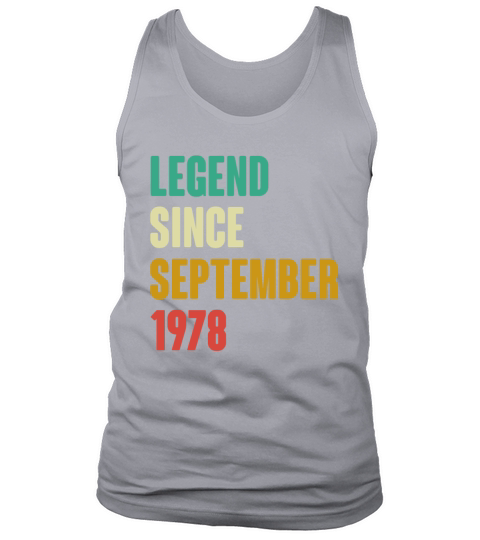 September 1978 44th Birthday 44 Years Old Bday Gi Tank Top Unisex