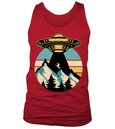 Vintage UFO Alien 28 Tank Top Unisex