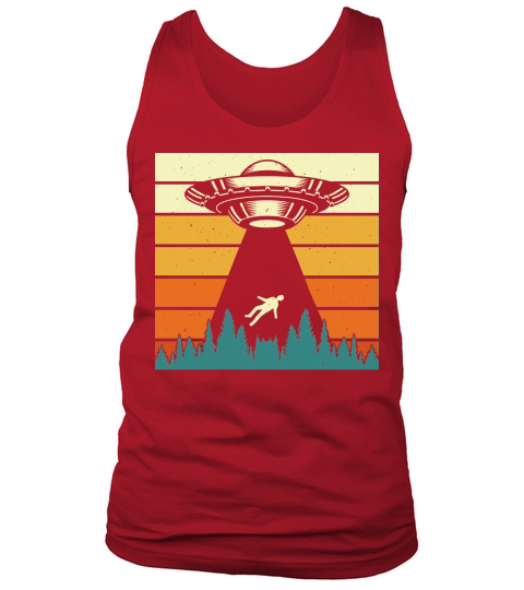 Vintage UFO Alien 38 Tank Top Unisex