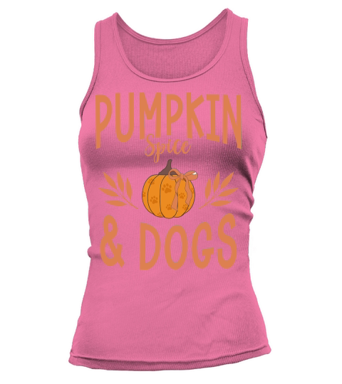 autumn dog pumpkin Tank top Woman