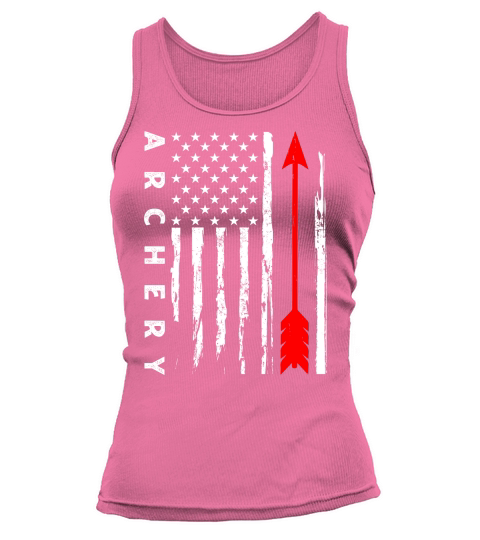 Vintage Hunting Archery   american flag Tank top Woman