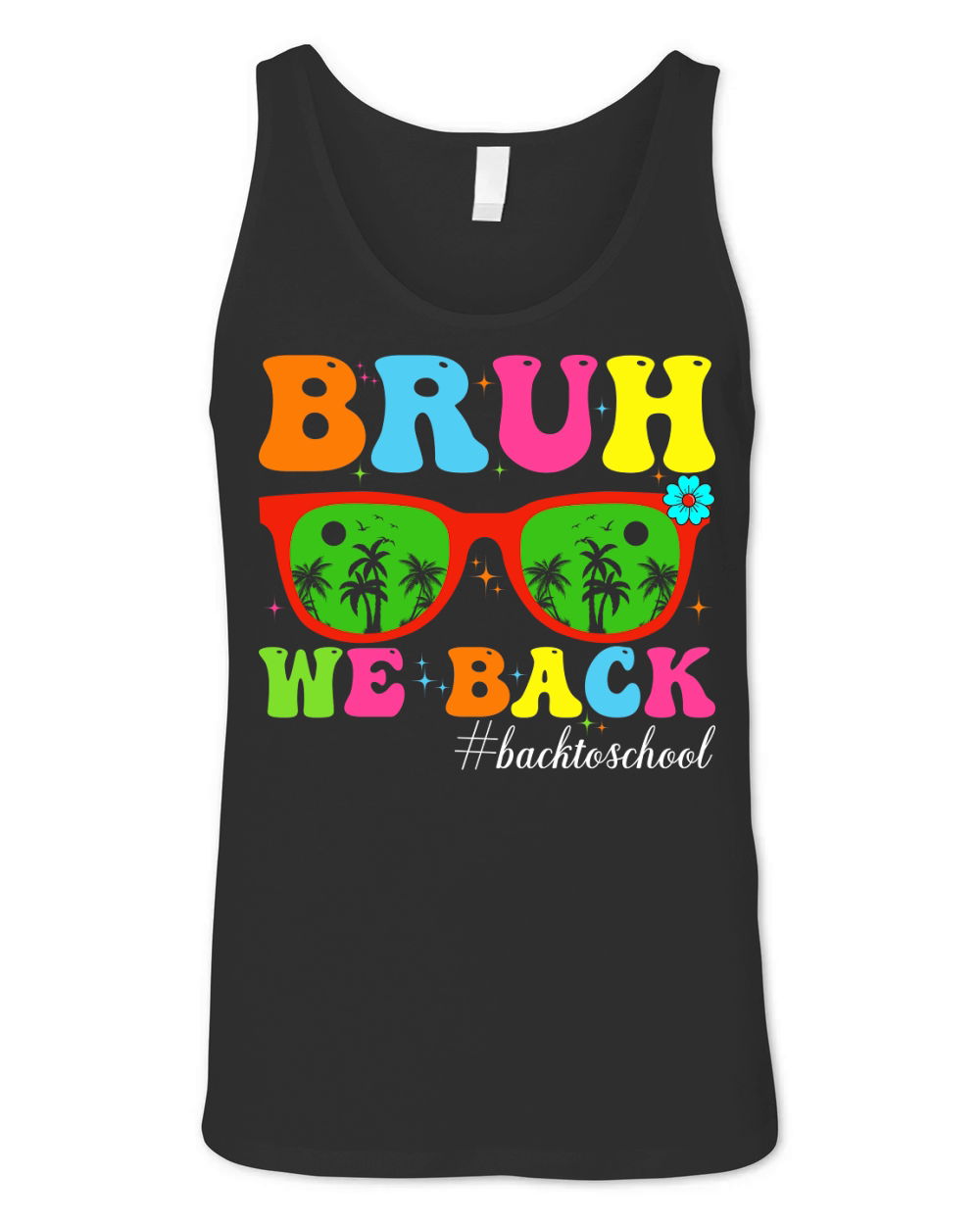 Bruh We Back #backtoschool Unisex Jersey Tank