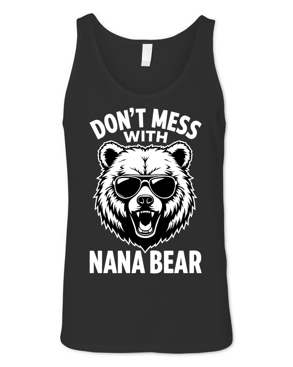 Dont mess with nana bear Unisex Jersey Tank
