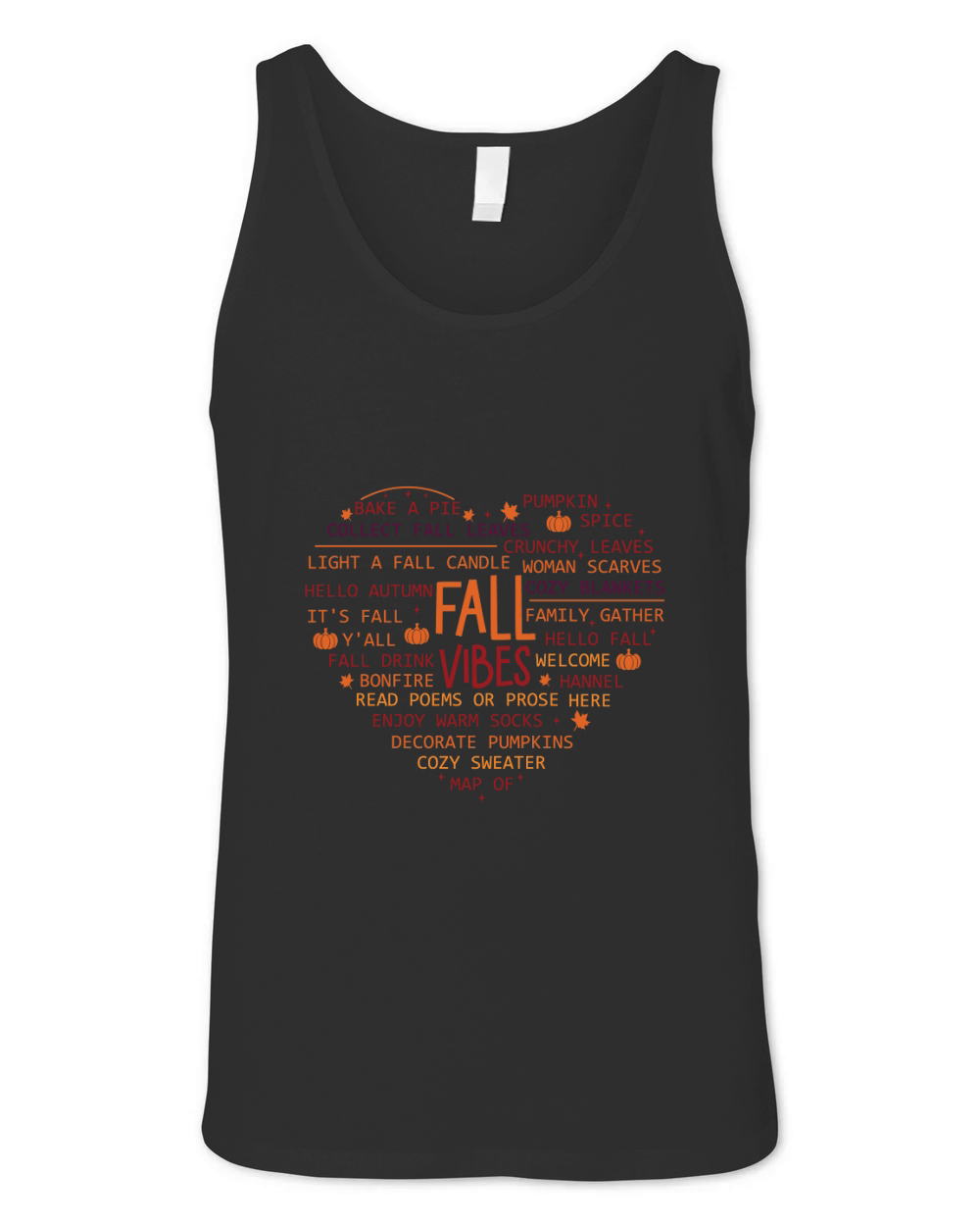 Fall Vibes Love Unisex Jersey Tank