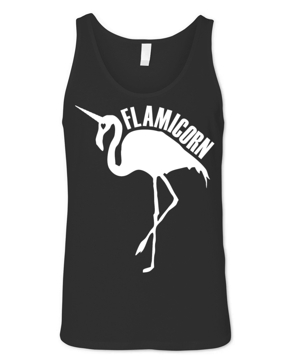 flamingo unicorn hybrid creature hybrids white Unisex Jersey Tank