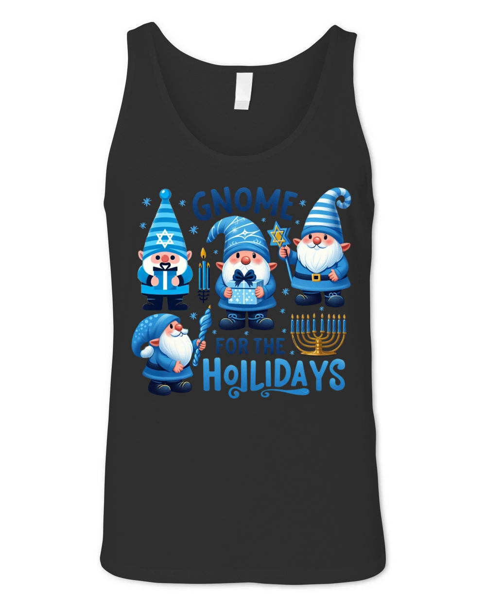 Gnome for the Holidays Unisex Jersey Tank