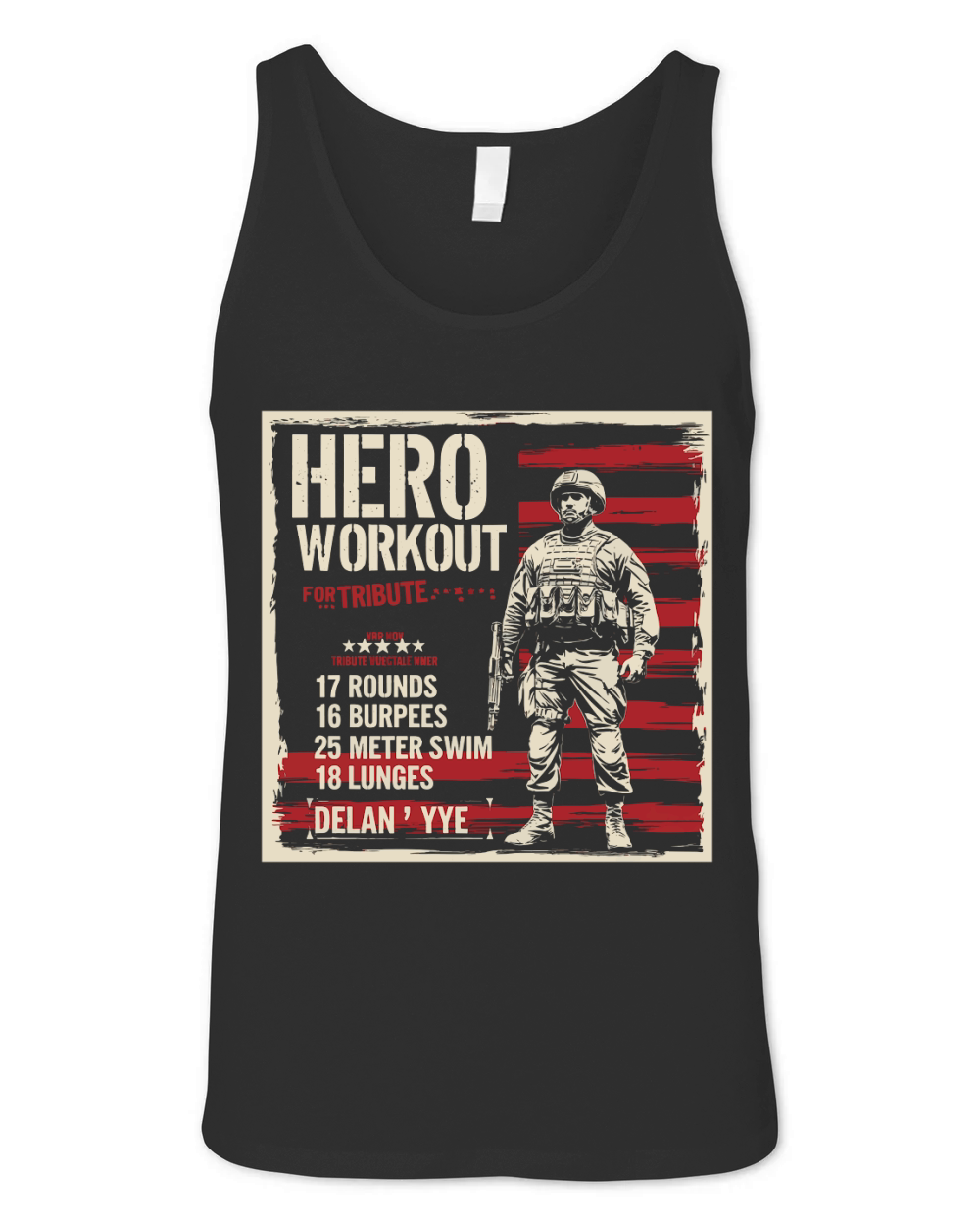 Hero Workout for tribute Unisex Jersey Tank