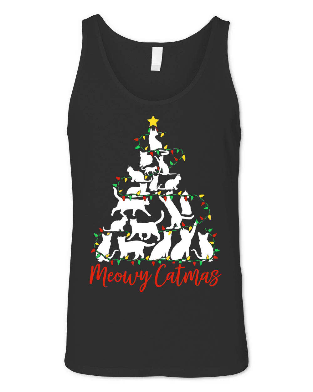 Meowy Catsmas Unisex Jersey Tank