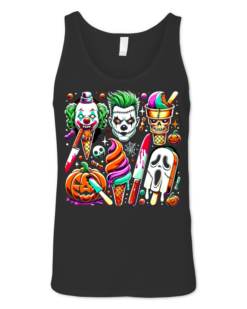 Spooky Halloween Treats Unisex Jersey Tank