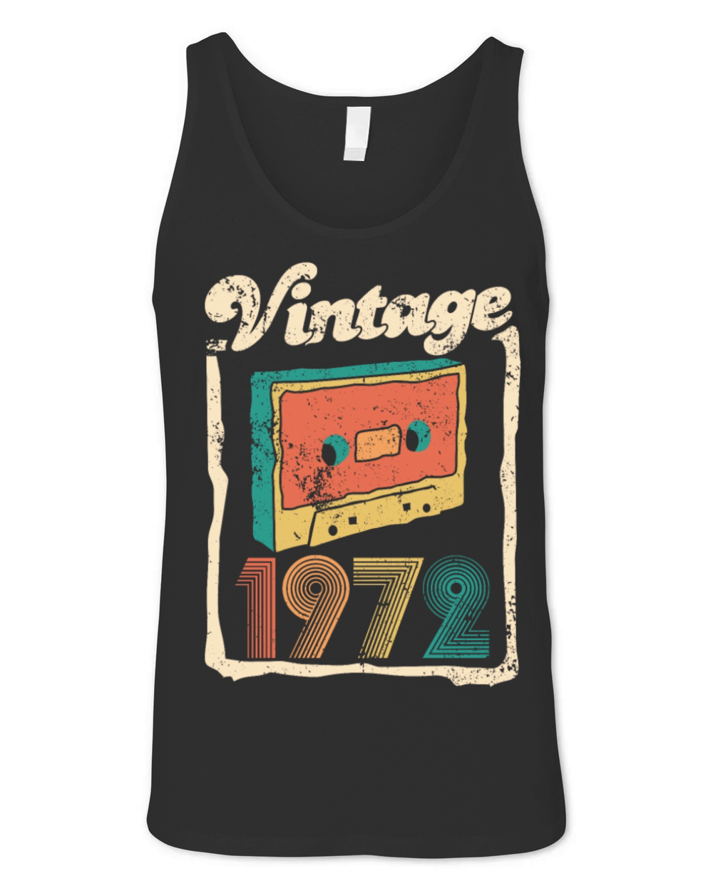 Vintage 1972 - 50 years old - 50th birthday gift Unisex Jersey Tank