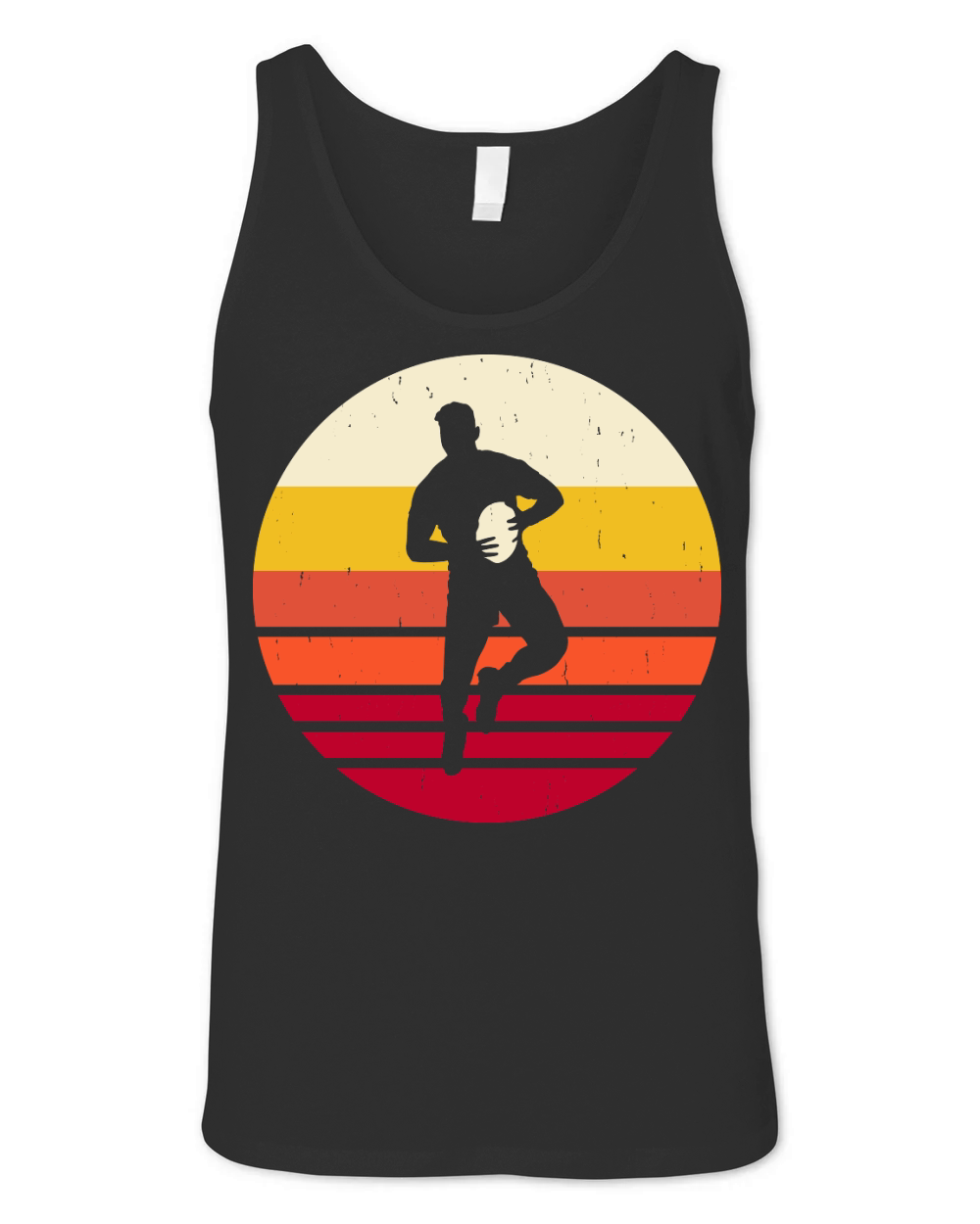 Vintage Rugby Player 2 Unisex Jersey Tank