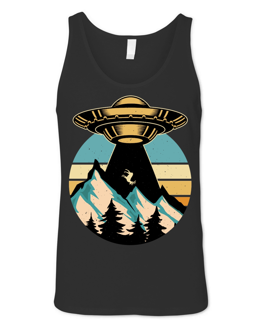 Vintage UFO Alien 28 Unisex Jersey Tank