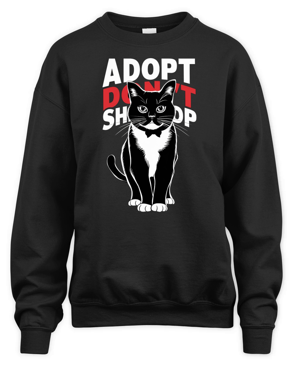 Adopt Dont Shop Cat Unisex Premium Crewneck Sweatshirt