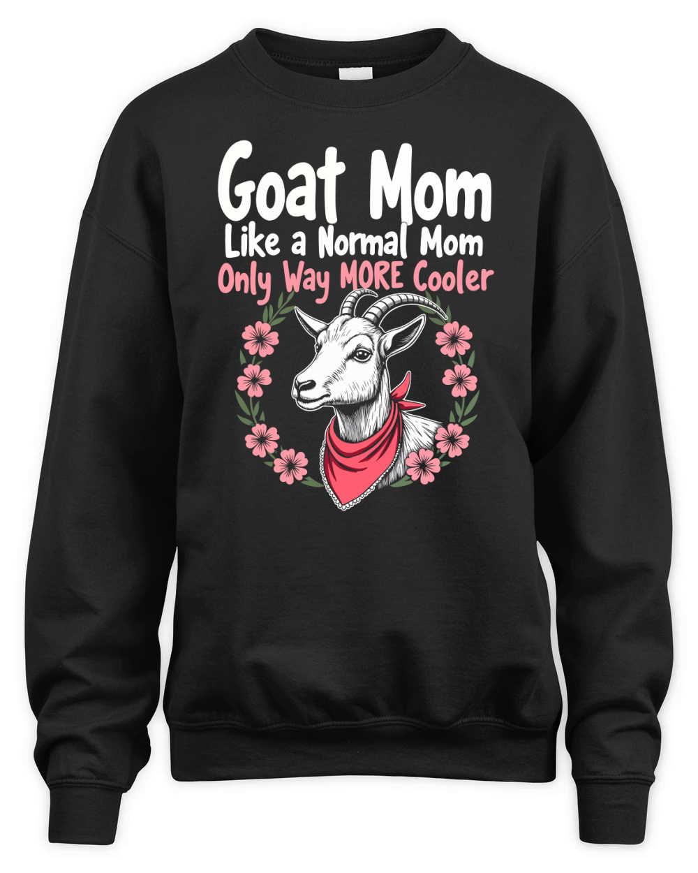 Goat mom like a momal mom Unisex Premium Crewneck Sweatshirt