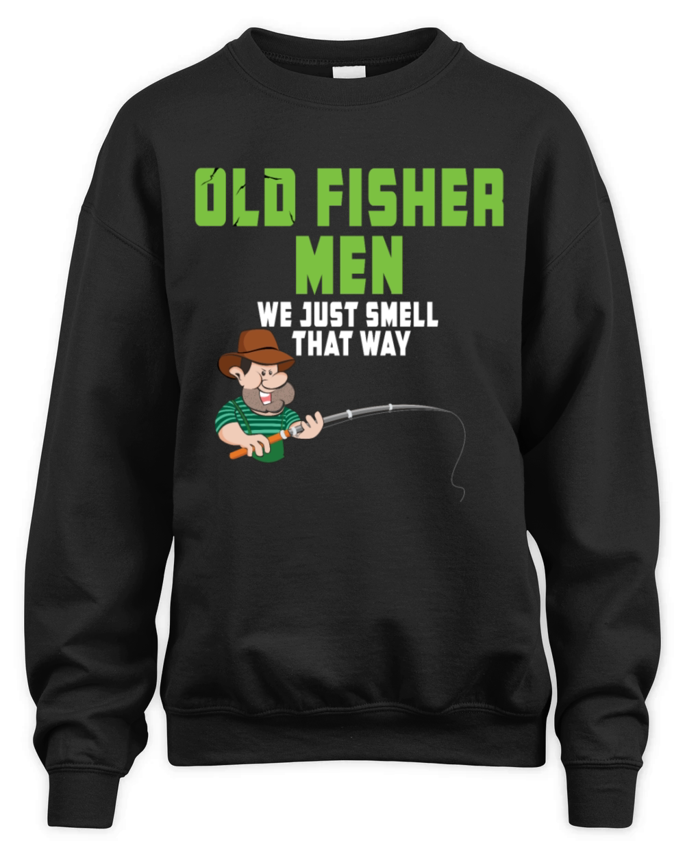 Old Fishermen Dead Fish Unisex Premium Crewneck Sweatshirt