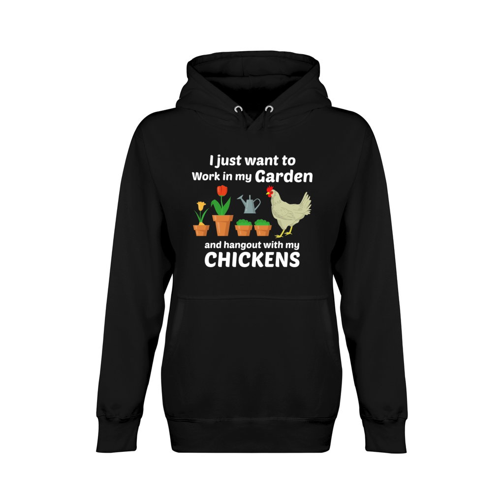 Gardening Garden Gardener Chicken Funny Gift Unisex Premium Pullover Hoodie