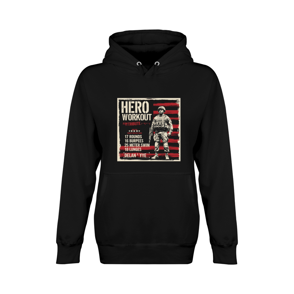 Hero Workout for tribute Unisex Premium Pullover Hoodie