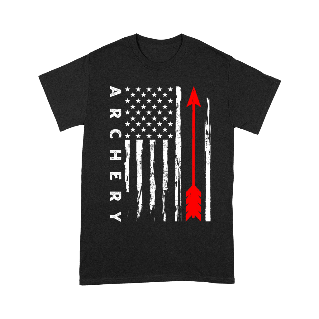 Vintage Hunting Archery   american flag Unisex T-Shirt