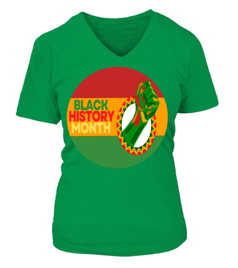 Black History Month 16 V-neck T-Shirt Woman