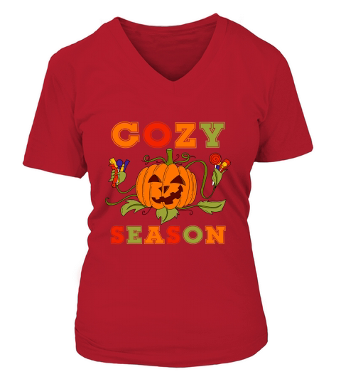 Cozy season 1.01 V-neck T-Shirt Woman