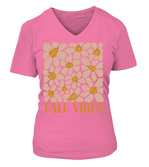 fall vibes V-neck T-Shirt Woman