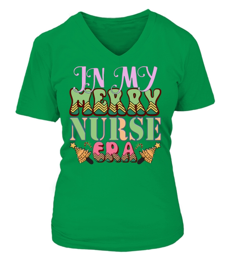 In My Merry Nurse Era V-neck T-Shirt Woman